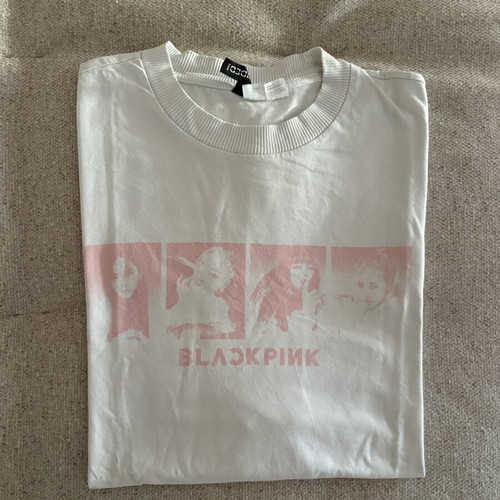 Blackpink T-shirt H&M like new, white and pink, size S