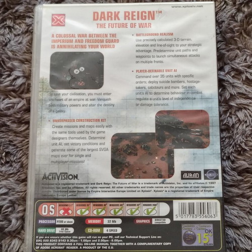 Dark Reign The Future of War PC game new