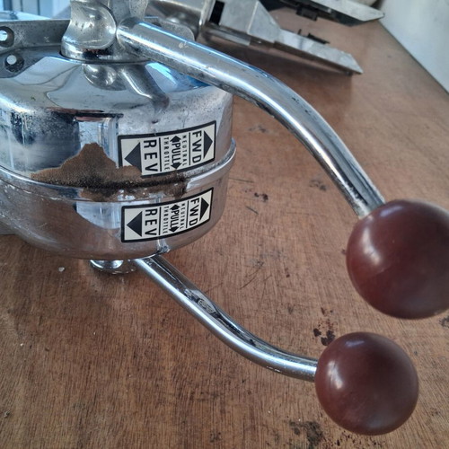 MORSE dual lever controller boat engine control like new, inox