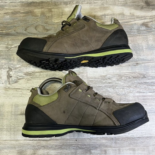 ALFA Gore-Tex hiking shoes, brown suede and green mesh, EU 38