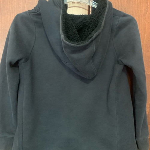 Nike jacket with fur hood like new, black, size 128 cm