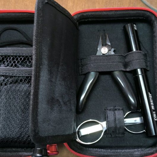 E-cigarette tool set like new for coil building