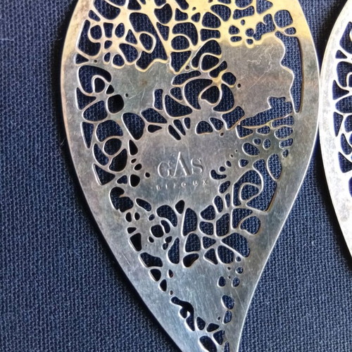 Gas Bijoux earrings like new, silver, French boutique