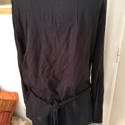 Cardigan with shirt used, with ruffles, extra large