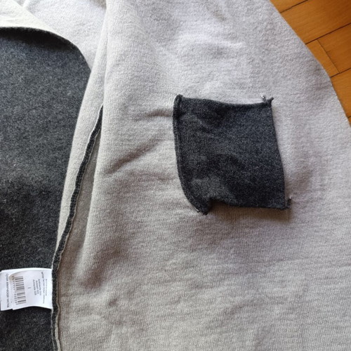 Cashmere and fox fur cardigan used, soft fabric, universal size