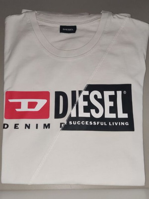 Diesel men's t-shirt XXL, white