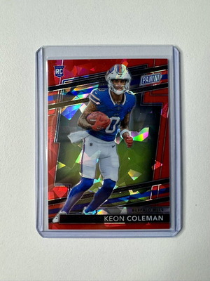 2024 Panini The National Gold VIP Keon Coleman 145/149 Red Cracked Ice