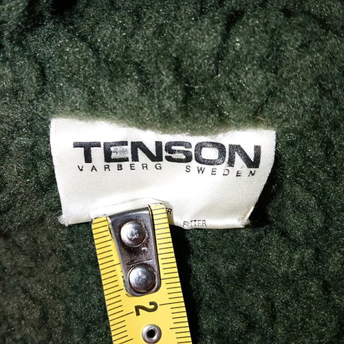 Tenson coat like new, green, with removable lining and hood
