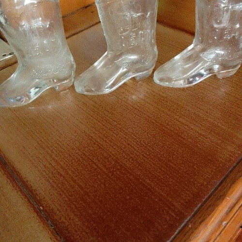 Jim Beam boot-shaped shot glasses like new, set of 3