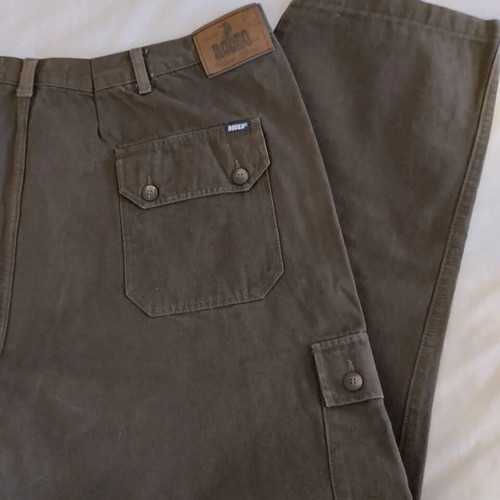Vintage men's winter cargo pants Rodeo 4XL brown like new