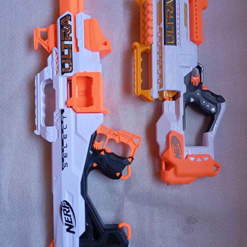Nerf guns used, 15 blasters, 3 water pistols for repair or parts