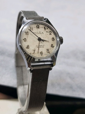 Vintage Milex women's wristwatch used, silver