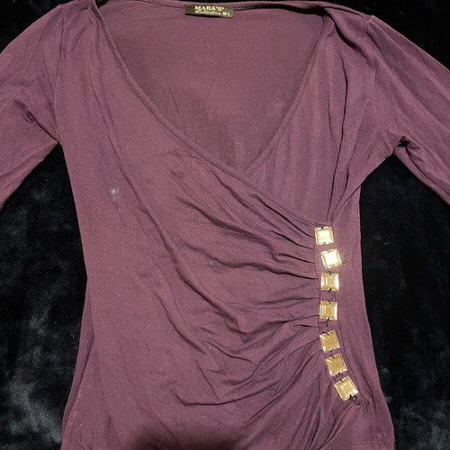Women's blouse purple like new, size M