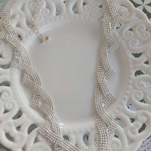 Marks & Spencer silver necklace, shiny