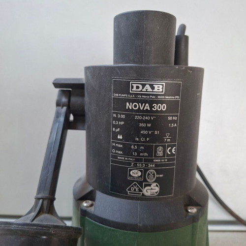 DAB Nova 300 Submersible Pump New, Made in Italy