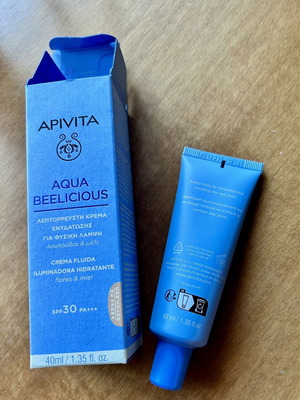 Apivita sunscreen with color 30spf 40ml new
