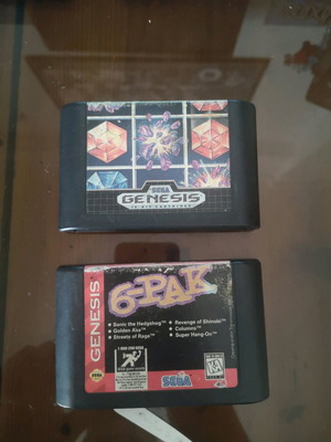 Sega Genesis games used, pack of 2 cartridges