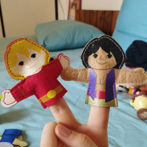 Finger puppets new: Aladdin, Little Red Riding Hood, Ali Baba