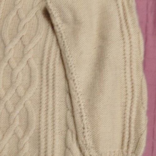 Handmade wool sweater unisex, like new, ecru