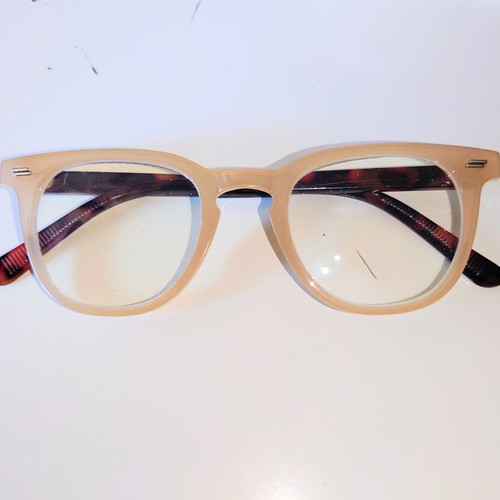 Glasses for Presbyopia +2.00 Unisex Beige Brown Tortoise Like New
