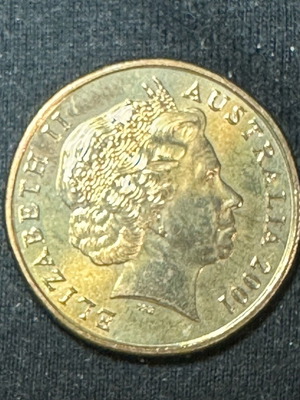 1 Australian Dollar 2001 used