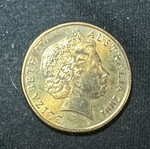 1 Australian Dollar 2001 used
