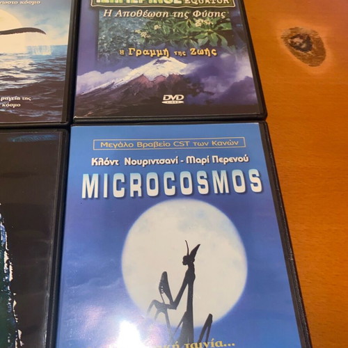 Set of 5 documentary DVDs like new, nature and science
