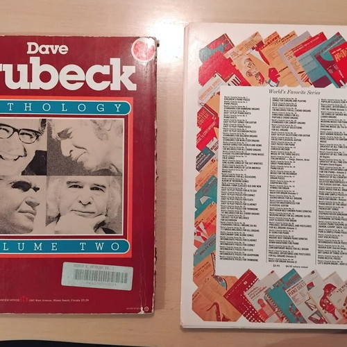 Dave Brubeck Anthology and Ragtime Piano books used