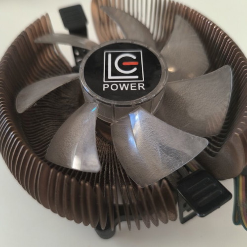 LC-Power CPU cooler with copper fins and 4-pin PWM fan