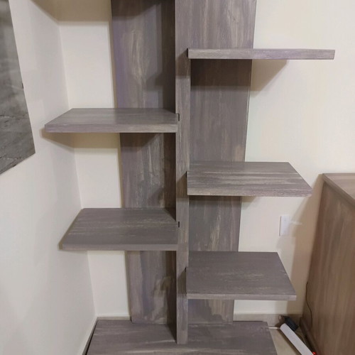Bookcase like new in gray beige color 160x85x30 cm