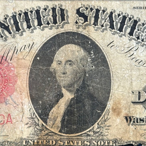 $1 America 1917 used banknote with Speelman/White signatures
