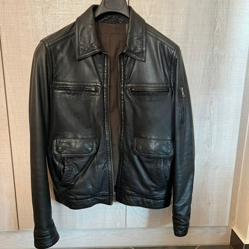 Prince Oliver leather men's jacket like new, size 50, black