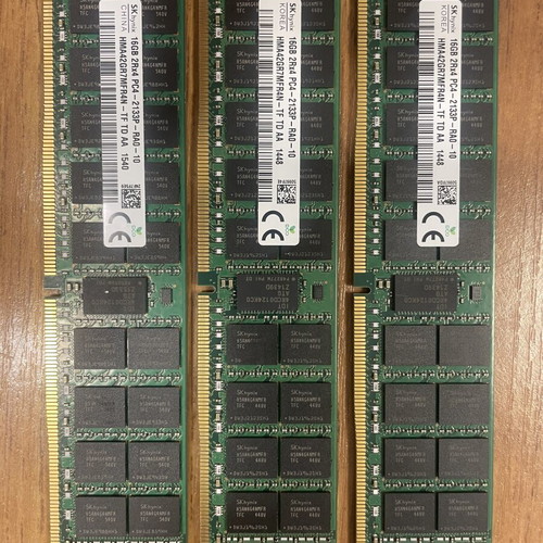 SK Hynix 16GB DDR4 Server Memory like new, set of 3