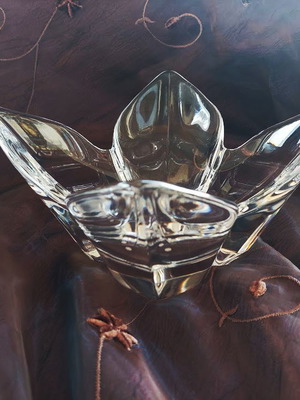 Orrefors crystal bowl signed, like new