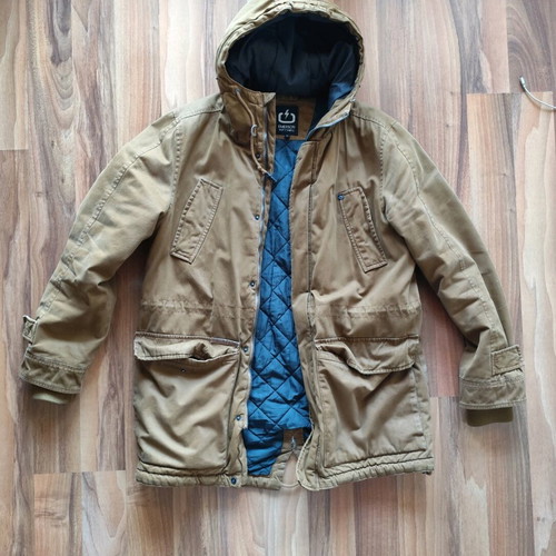 Emerson Parka jacket used, size Large with detachable fur hood