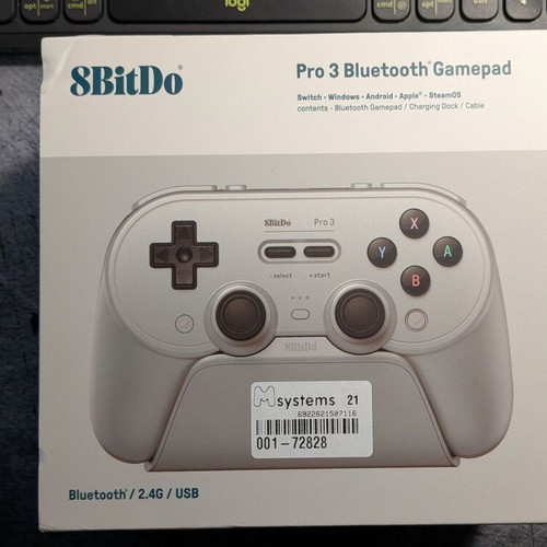 8Bitdo Pro 3 Bluetooth wireless gamepad, grey, for Android PC Switch iOS