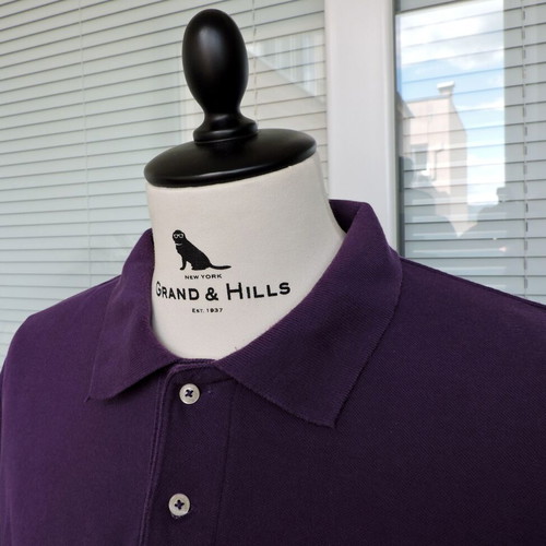U.S. Polo Assn. Oversized Purple Polo Shirt, Size L