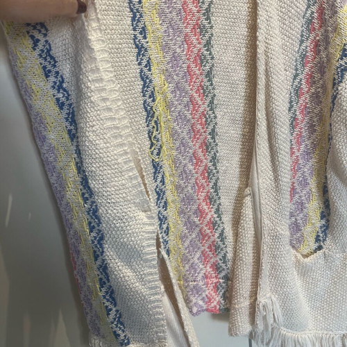 Zara poncho size 13/14 like new, colorful knitted