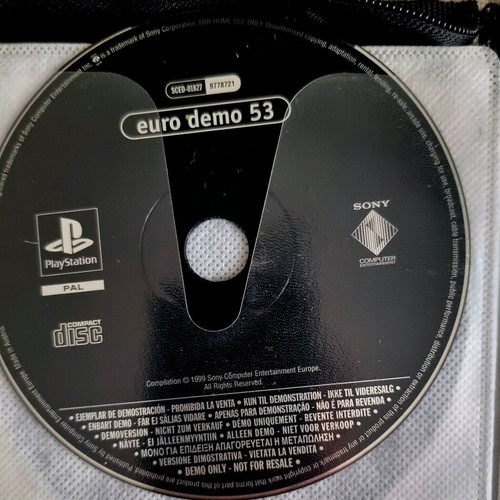 Playstation 1 demo used, pack of 10 Euro