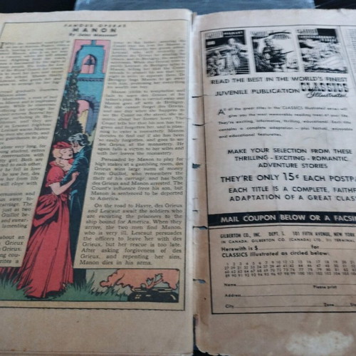 Classics Illustrated Julius Caesar No. 68 worn, damaged 1950
