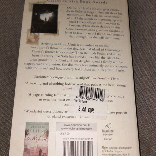 The Island Victoria Hislop used pocket book
