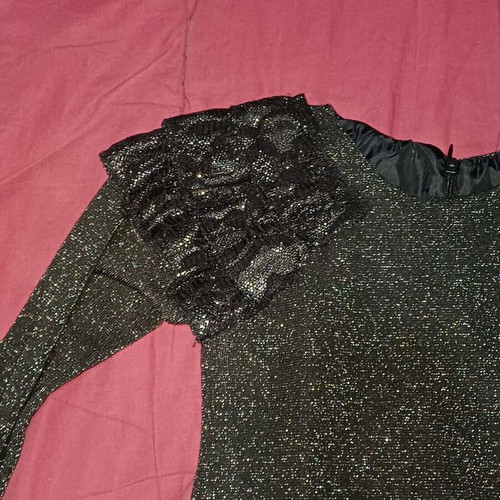 Sam dress 110 cm for 5 years old, black with glitter, like new