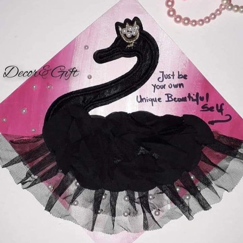 Canvas painting with swan new handmade