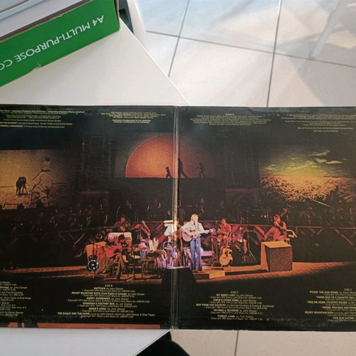 Double vinyl record An Evening With John Denver used, very good condition