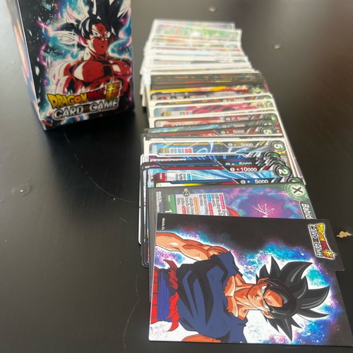 Dragon Ball Super Card Game gift collection (Fushion World - Ultra limit) like new, 87 cards with sleeves