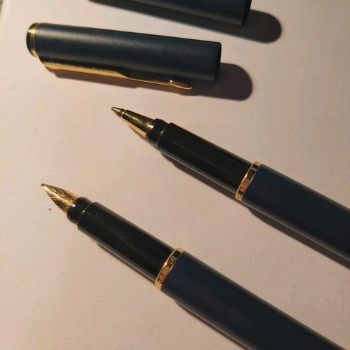 Parker set used, pen and fountain pen