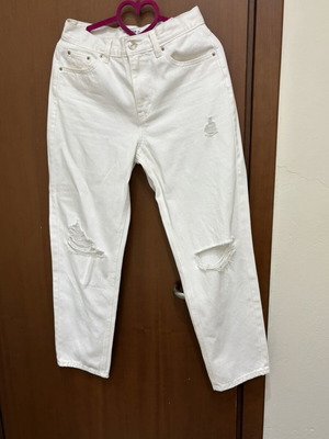 Pull & Bear women's jeans like new, size S, white