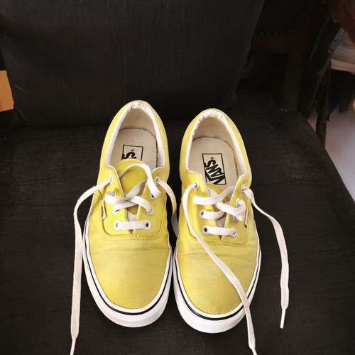 Vans athletic shoes like new, yellow, size 38
