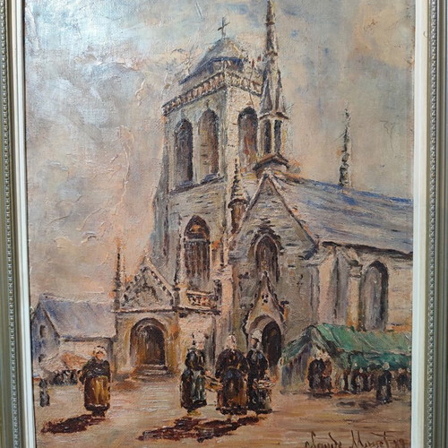 Painting with frame, 53x68 cm