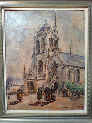 Painting with frame, 53x68 cm